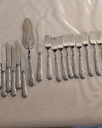 Servizio Posate dolce frutta vintage 25 per silver