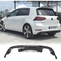 DIFFUSORE VOLKSWAGEN VW GOLF 7.5 17-20 LOOK R NERO