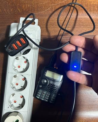 Caricabatterie touch USB per Kenwood Yaesu Icom