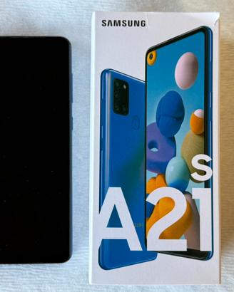 Smartphone A21s da 128 gb, colore blu Blue.