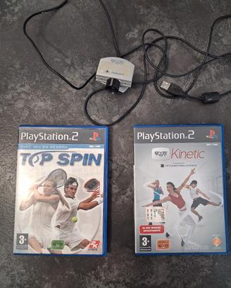 LOTTO Telecamera EyeToy USB + 2 Giochi PS2