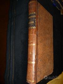 Libro antico 1836 Lomonaco Opere Vite degli eccell