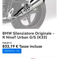 Scarico BMW R NINE T