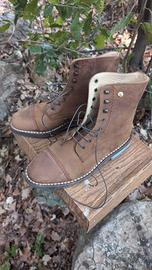 Stivali Sembra Boots Pelle Cap Toe Heritage Tg 39