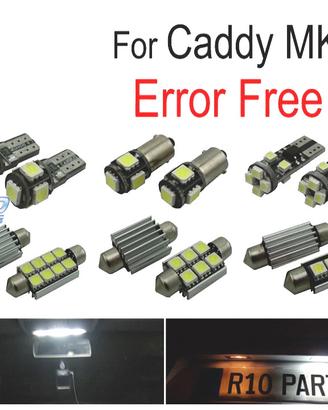 KIT 15 LAMPADE LED INTERNE PER VOLKSWAGEN VW CADDY