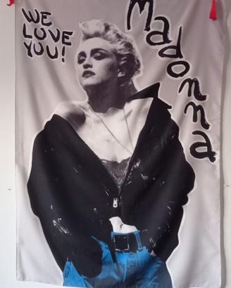Bandiera grande Madonna Ciccone da collezione