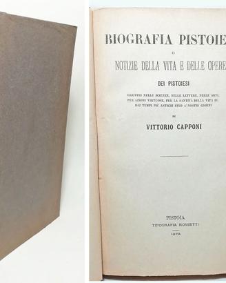 BIOGRAFIA PISTOIESE, VITA PISTOIESI ILLUSTRI 1878