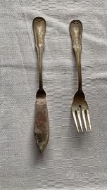 Servizio posate da pesce argento 800