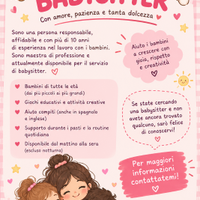 BABYSITTER CON ESPERIENZA – DISPONIBILE