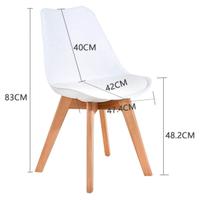 Set 6 sedie nordiche bianche