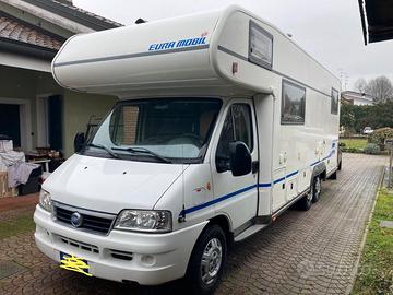 Eura mobil 770 mansardato 3 assi Euramobil