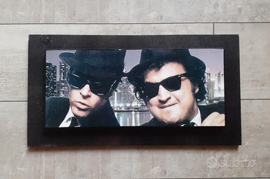 Quadro in legno omaggio ai Blues Brothers 