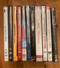11 Dvd film vari ( avventura, amore, thriller).
