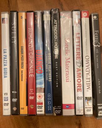11 Dvd film vari ( avventura, amore, thriller).