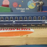 Carrozza letti tipo T2s delle FS in scala H0 