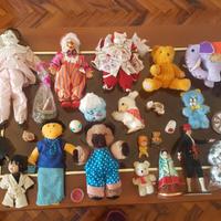 Bambole peluches ceramiche anni 90