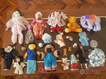 Bambole peluches ceramiche anni 90