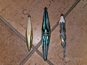 Palle di Natale in vetro soffiato anni 60