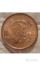 Moneta da 1 centesimo Canada 2006 Elisabetta II 