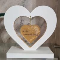 cuore realizzato con polvere ceramica 