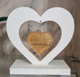 cuore realizzato con polvere ceramica 