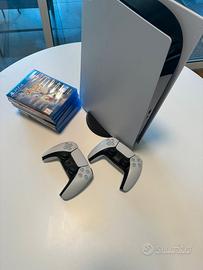 PS5 Standard Disco + 2 Controller + 7 Giochi