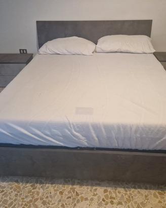 letto contenitore piu materasso e comodini