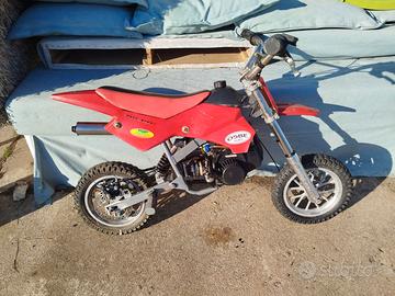 Minimoto da cross Race bike a scoppio colore rosso
