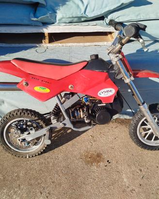 Minimoto da cross Race bike a scoppio colore rosso