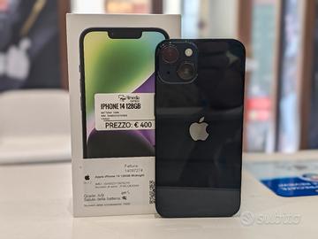 iPhone 14 128GB nero usato garanzia 