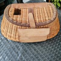 Cesto per pesca in vimini 