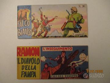 Fumetti striscia "Falco Bianco" e "Ramon"