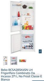 Frigorifero nuovo da incasso