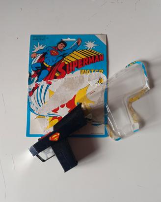 superman water gun pistola ad acqua  vintage 1978