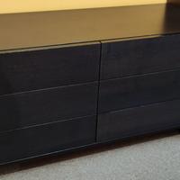 Comò 6 cassetti, colore wengè