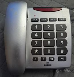 telefono brondi da tavolo con filo x Anziani 