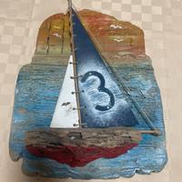 Barca a vela elemento decorativo