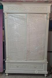 Armadio d'epoca fine 800 shabby chic 
