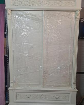 Armadio d'epoca fine 800 shabby chic 