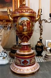 Vaso balaustra Royal Vienna epoca 1820 alto 35 cm