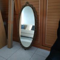 Specchio Ovale Metallo Antico