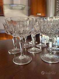 12 calici/coppe champagne in cristallo RCR nuovi