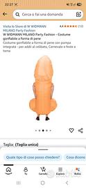 costume pene membro carnevale festa halloween