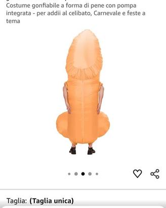 costume pene membro carnevale festa halloween