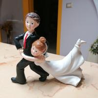 Sposini Sopratorta sposo tira Sposa, divertente 