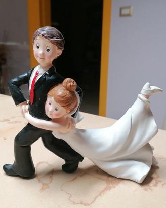 Sposini Sopratorta sposo tira Sposa, divertente 