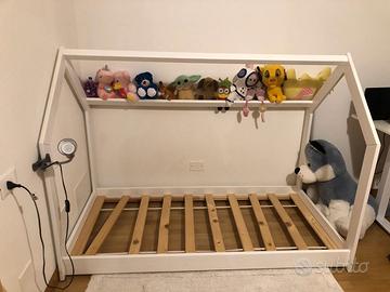 letto e libreria montessori