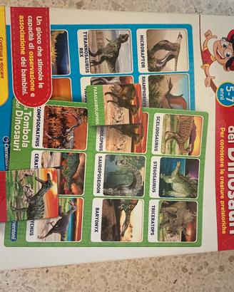 la tombola dei dinosauri clementoni