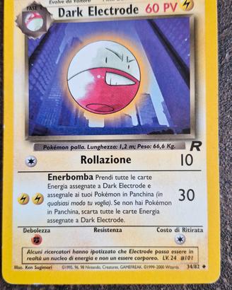Carta Pokémon Dark Electrode