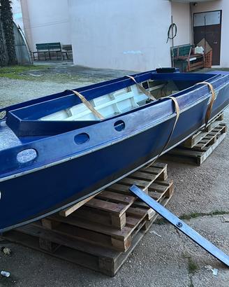 Cofano/ patanella legno marino vetroresinato